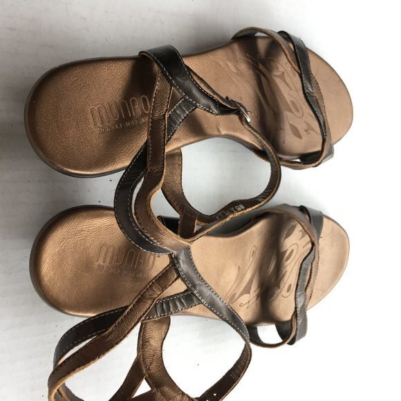 Munro american metallic‎ bronze Sandals Low Heel - Picture 3 of 6